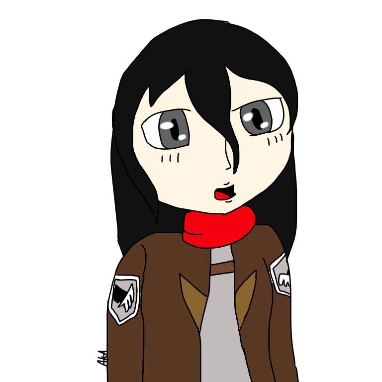 768x768 mikasa drawing!!! attack on titan amino