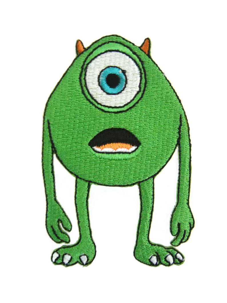 794x1059 Mike Wazowski Patches Cartoon Iron On Patch Embroidered Etsy