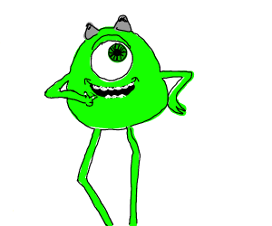 300x250 Mike Wazowski But With Really Long Legs
