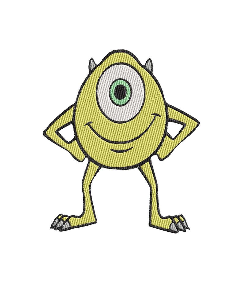 794x927 Monsters Inc Mike Wazowski Fill Embroidery Design Instant Etsy