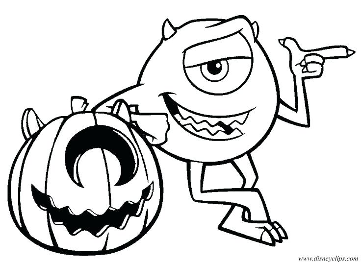 736x535 Mike Wazowski Coloring Pages