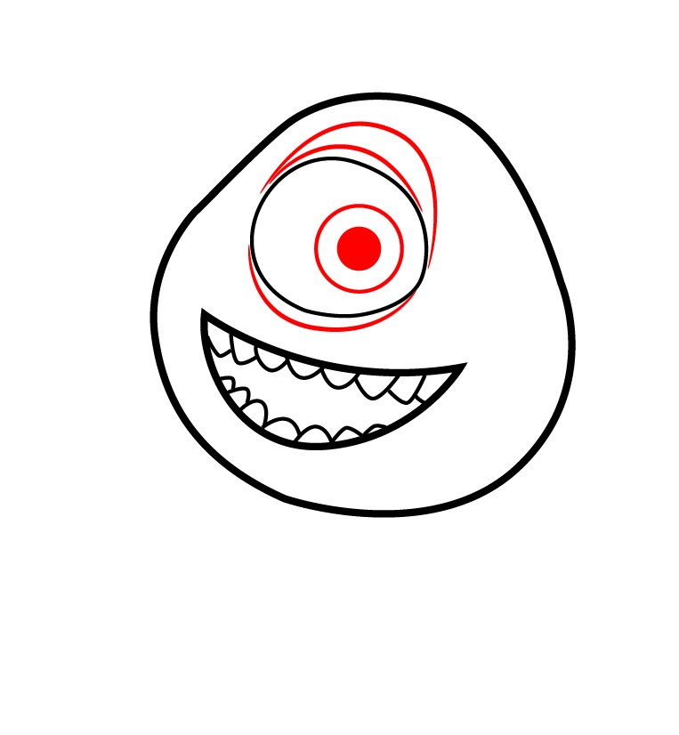 763x826 How To Draw Mike Wazowski