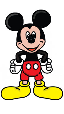 215x382 How To Draw Mickey Mouse, Step