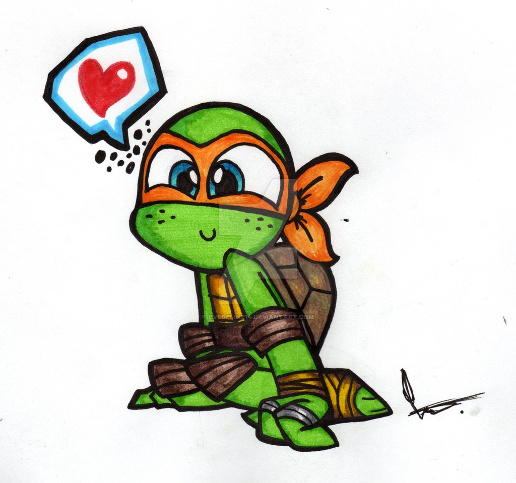 1024x959 Another Adorable Drawing Of Mikey