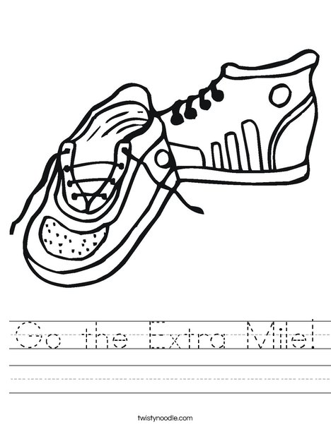 468x605 Go The Extra Mile Worksheet
