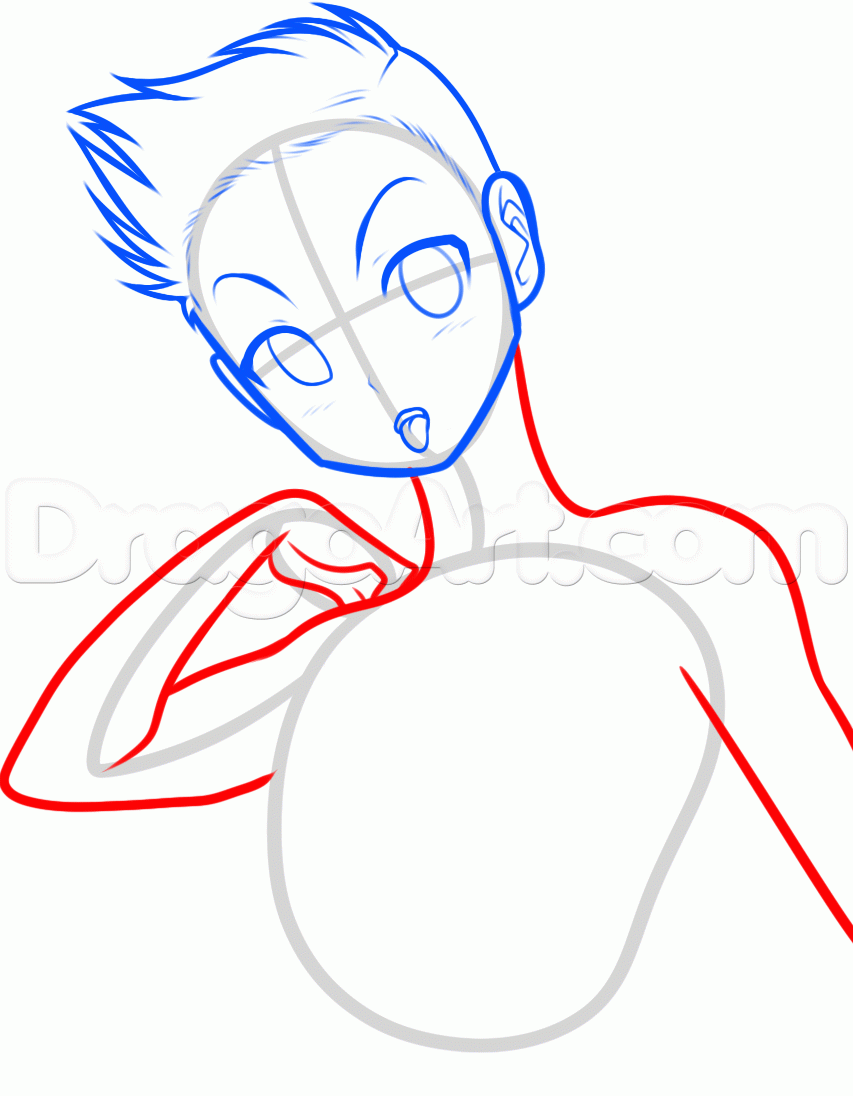 853x1096 Draw Anime Miley Cyrus, Step