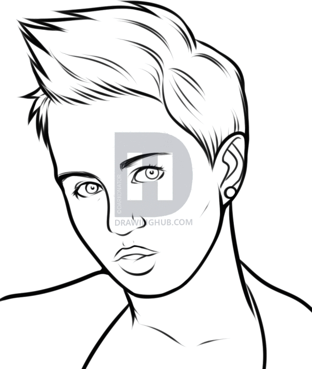 610x720 How To Draw Miley Cyrus, Miley Cyrus, Step