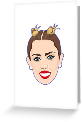 277x415 Miley Cyrus Greeting Cards