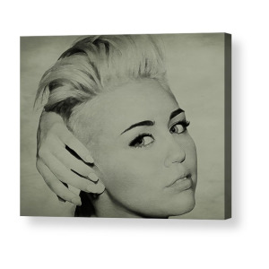 300x300 Miley Cyrus Risky Business Acrylic Print