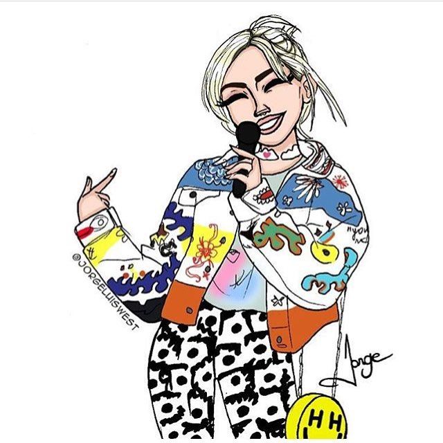 640x640 miles cyrus drawing in miley