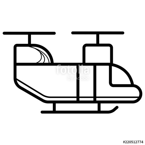 500x500 Military Helicopter Icon Vector Stock Image And Royalty Free