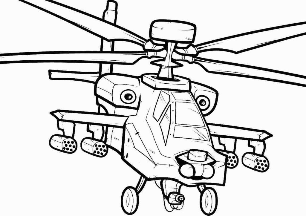 1024x723 Awesome Realistic Helicopter Coloring Pages