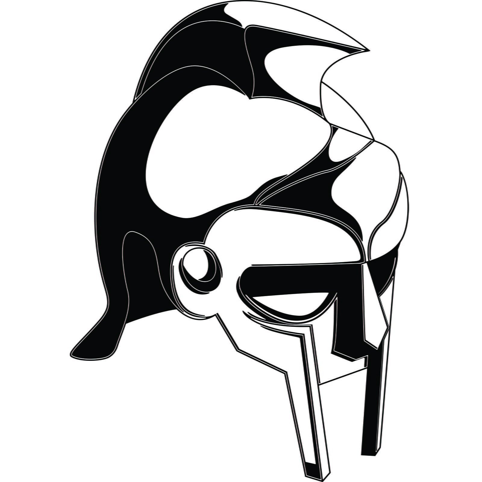 1600x1600 Spartan Helmet Military Wall Sticker Decal