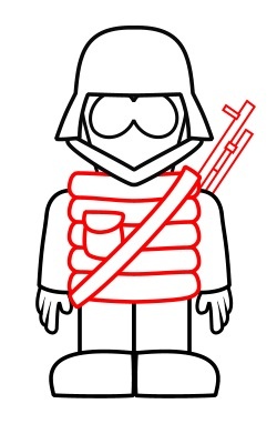 250x391 Drawing A Cartoon Soldier In Patriotic Soldier Drawing