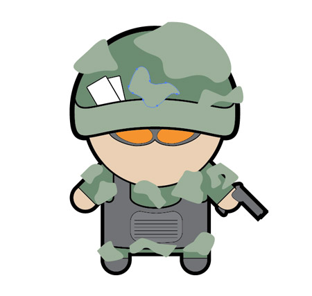 450x427 How To Create A Vector Soldier Character In Illustrator