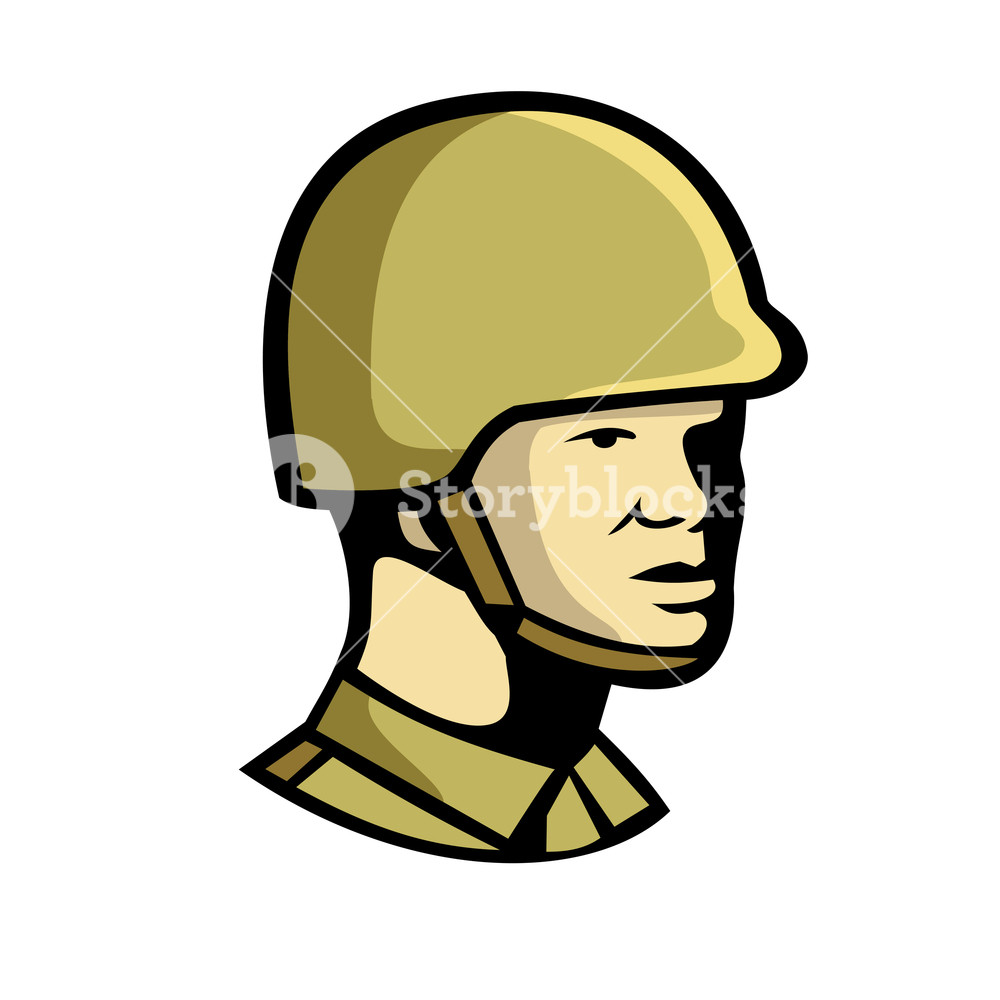 1000x1000 Icon Retro Style Illustration Of A Chinese Communist Soldier