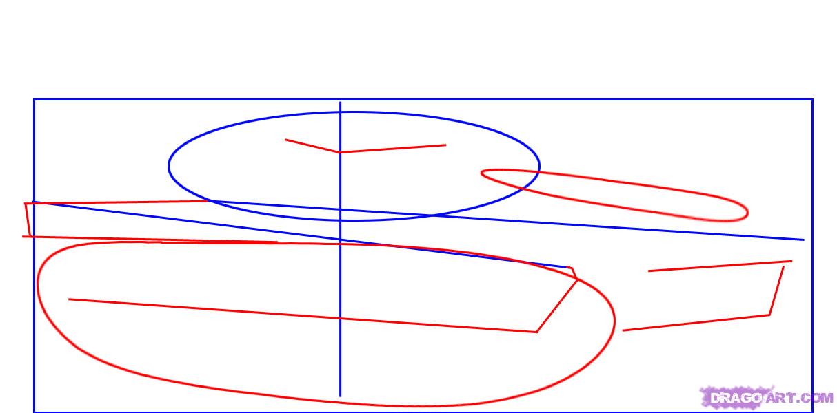 1214x600 How To Draw A Tank, Step