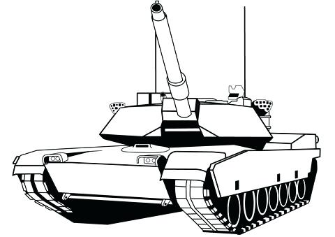 480x339 Army Tank Coloring
