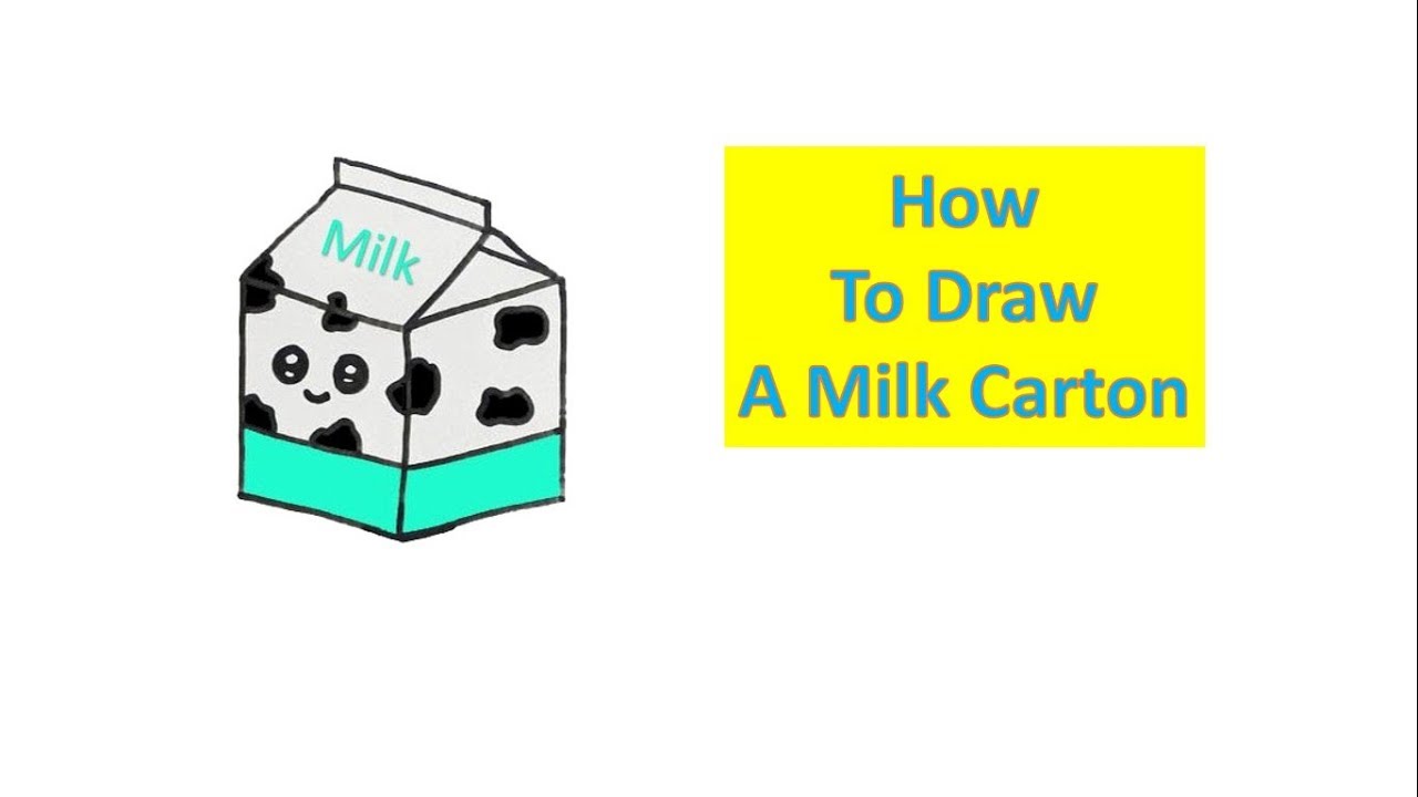 1280x720 How To Draw A Milk Carton Drawing For Kids