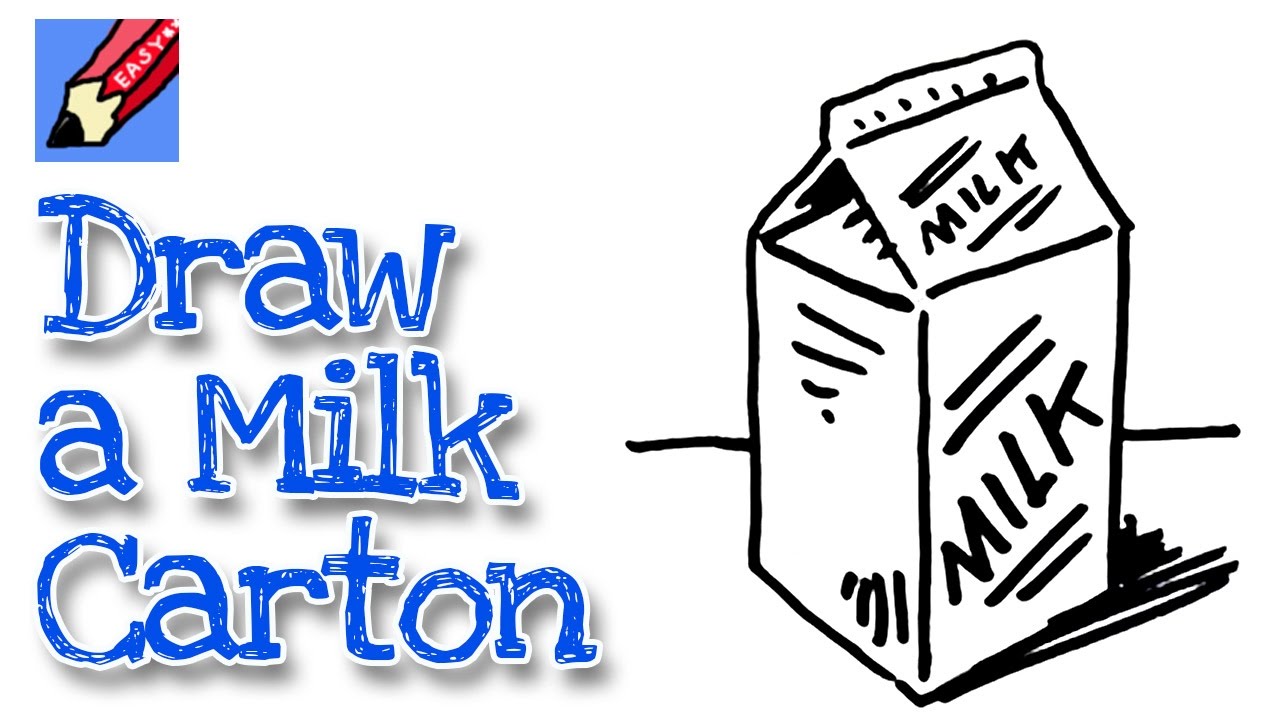 1280x720 How To Draw A Milk Carton Real Easy