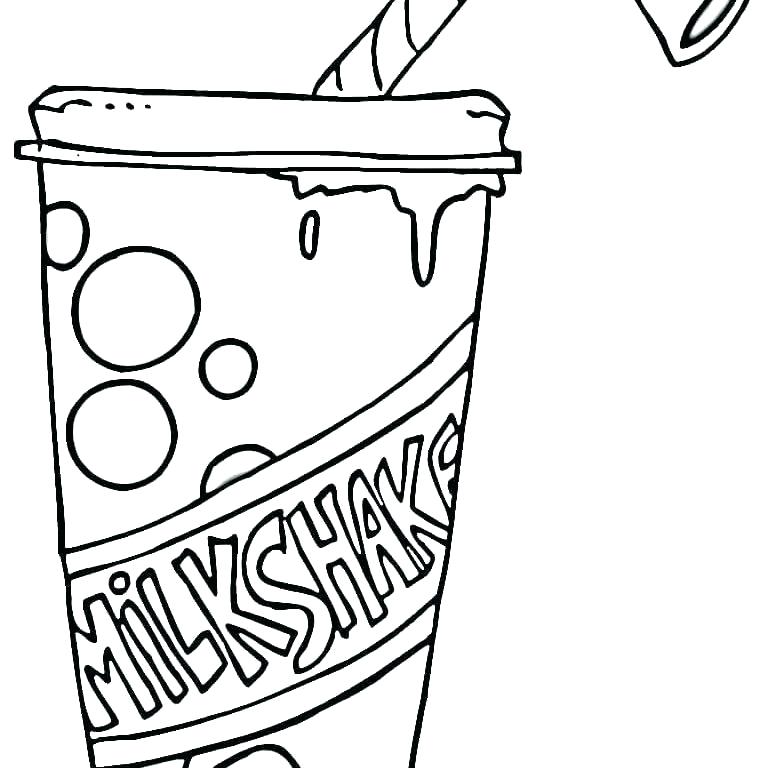 765x768 Milk Coloring Pages