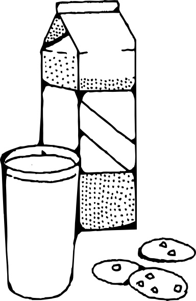 384x590 Milk And Cookies Clip Art Free Vector In Open Office Drawing