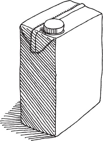 354x485 Milk Box Blank Packaging Drawing Illustration In Bottle