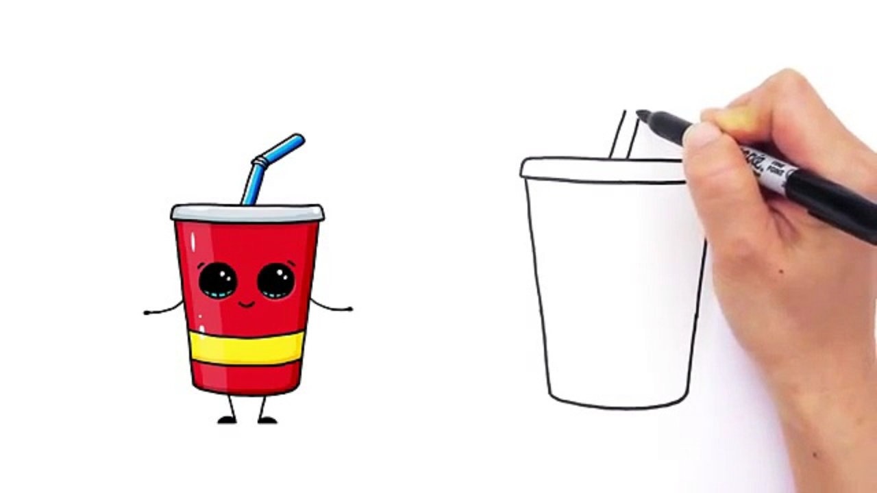 1280x720 Milkshake Clipart Draw