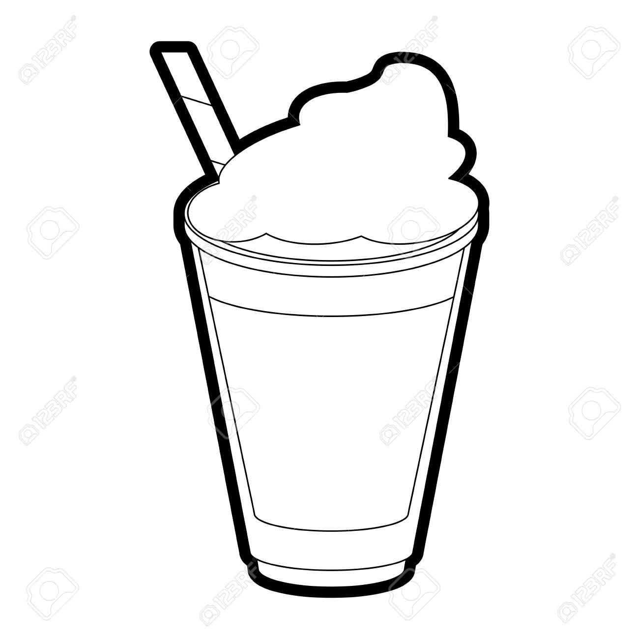 1300x1300 Milkshake Vector Illustration Clipart Portal