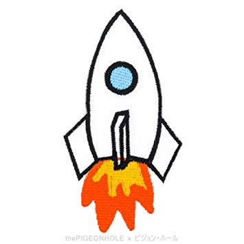 355x355 To Infinity And Beyond! Outer Space Launching Rocket Doodle