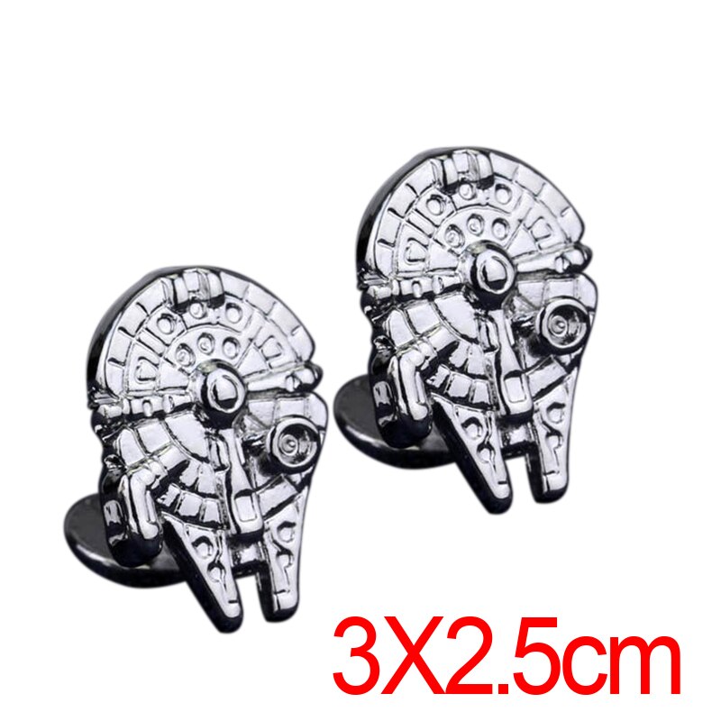 800x800 Star Wars Millennium Falcon Spaceship Triforce Tie Clips Cufflinks