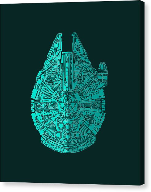 489x622 millennium falcon canvas prints fine art america