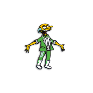 300x300 Million Dollar Monty X Springfield Mania Hard Enamel Pin Badge