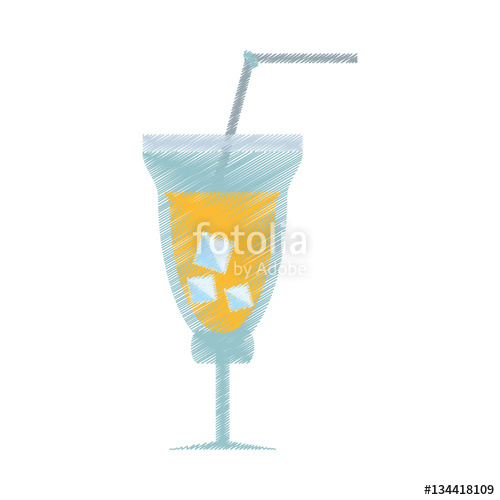 500x500 drawing cocktail mimosa drink celebration vector illustration