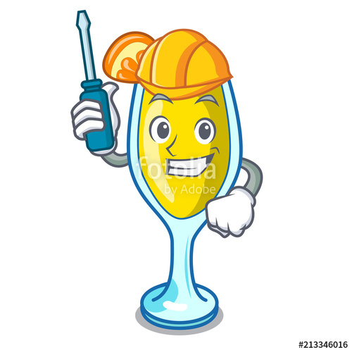500x500 automotive mimosa mascot cartoon style stock image and royalty