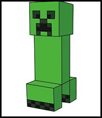 200x231 How To Draw Minecraft Video Game Characters Drawing Tutorials