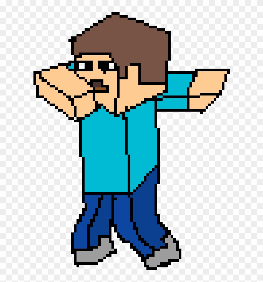 880x945 I Tried To Draw Minecraft Steve Dabbing
