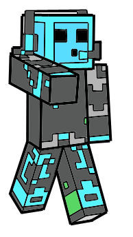 194x344 Cartoon Minecraft Character Drawing