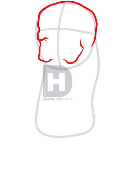 496x720 How To Draw A Realistic Minecraft Creeper, Step