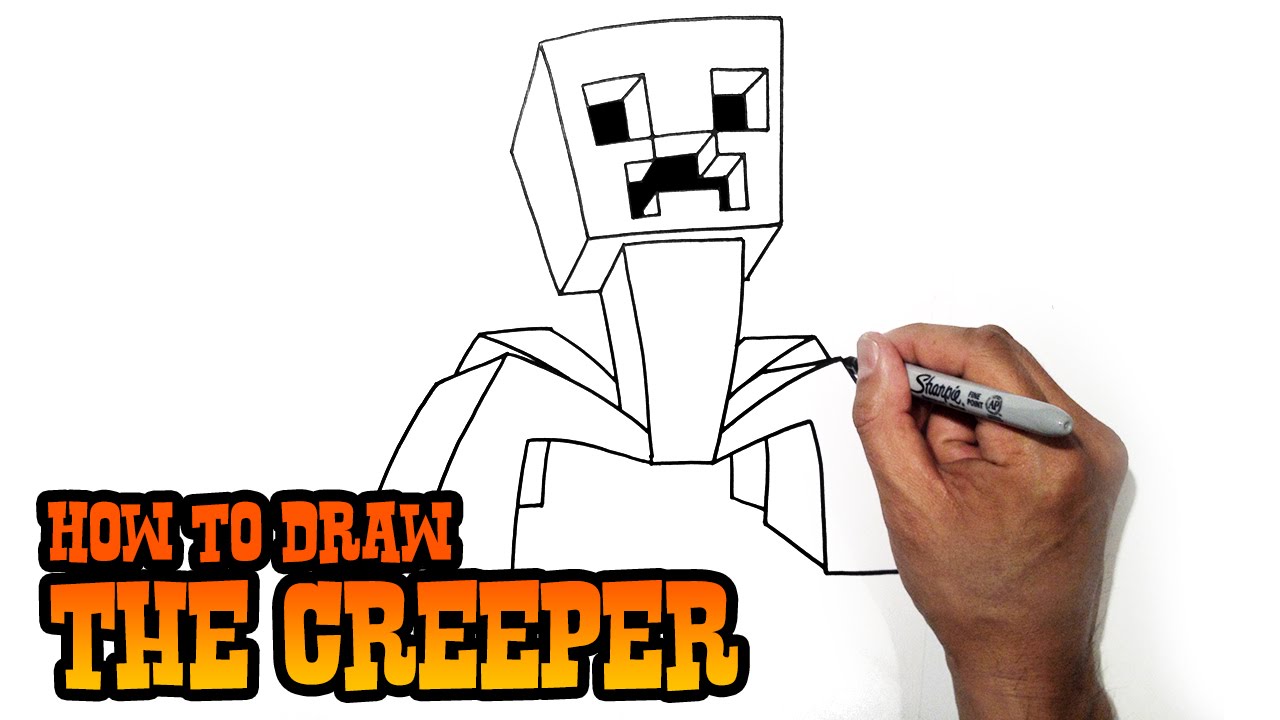 1280x720 How To Draw Minecraft Creeper