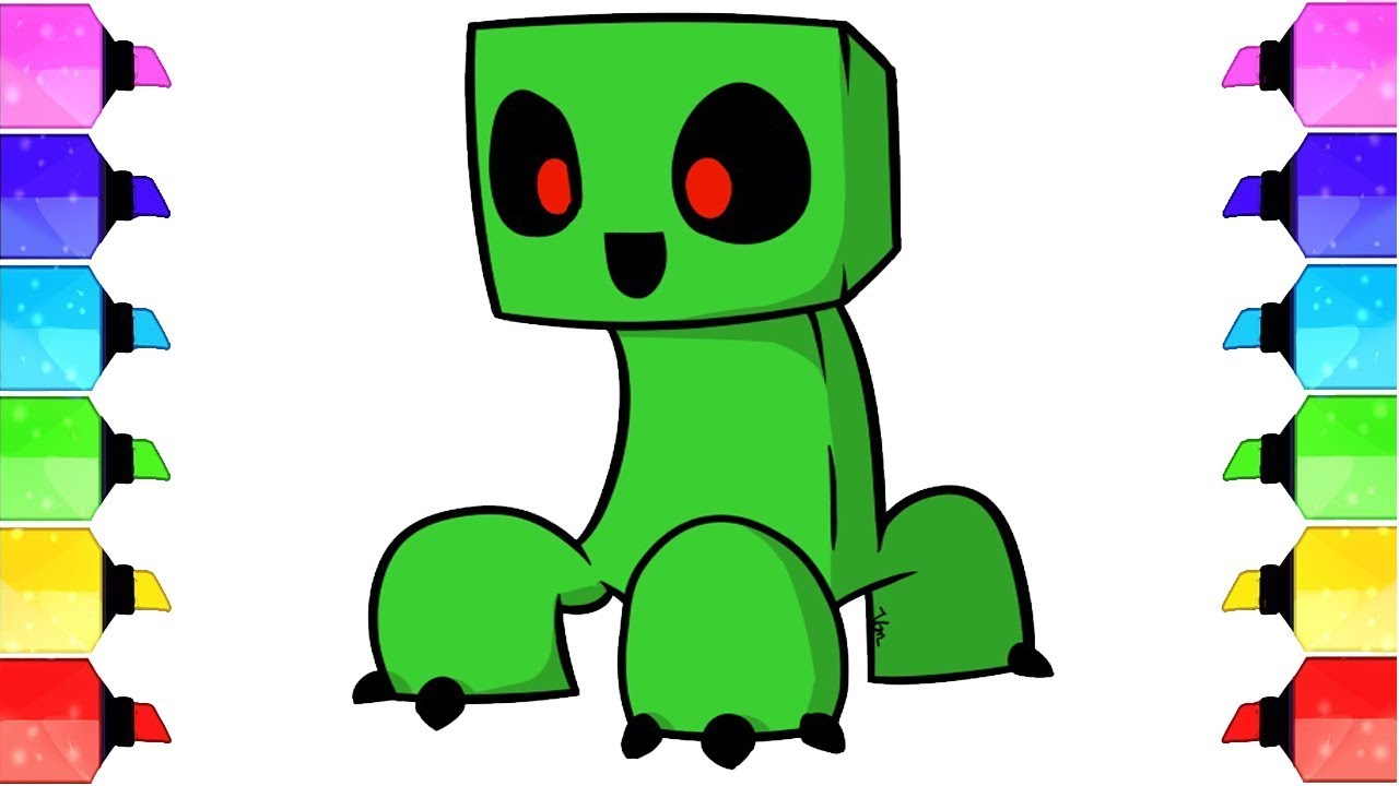 1280x720 How To Draw Floating Creeper Draw A Minecraft