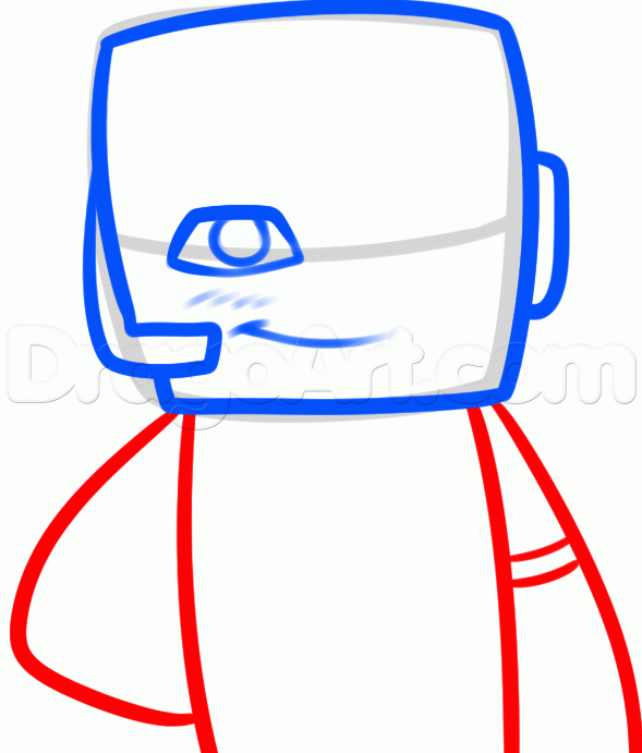 589x691 How To Draw Deadlox, Step