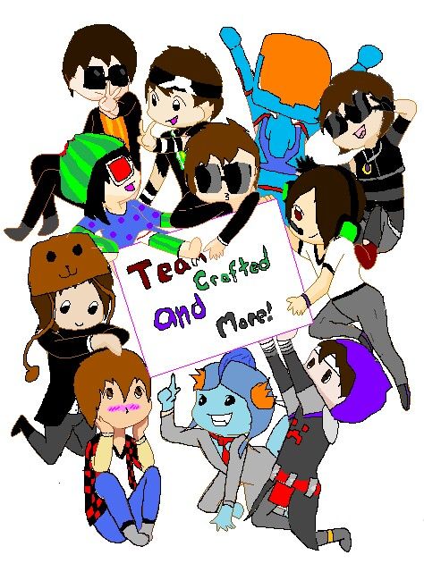 474x640 My Drawing Of Team Crafted Ask Minecraft Recruits Youtubers