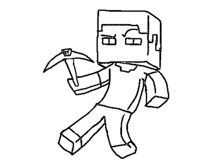 440x330 Clipart Minecraft Girl Coloring Pages Collection, Minecraft Girl