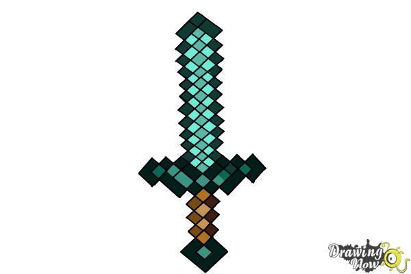 600x400 How To Draw A Minecraft Sword