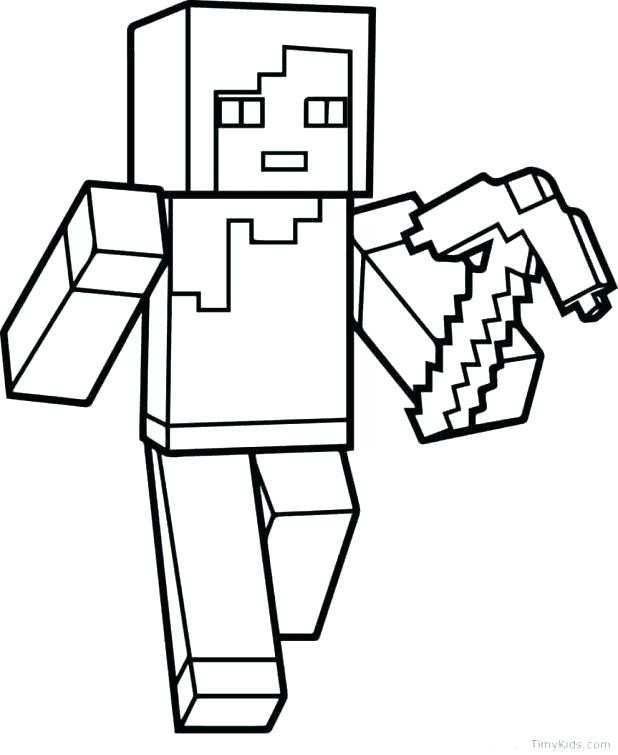 618x755 Minecraft Sword Coloring Pages Luxury Minecraft Diamond Sword
