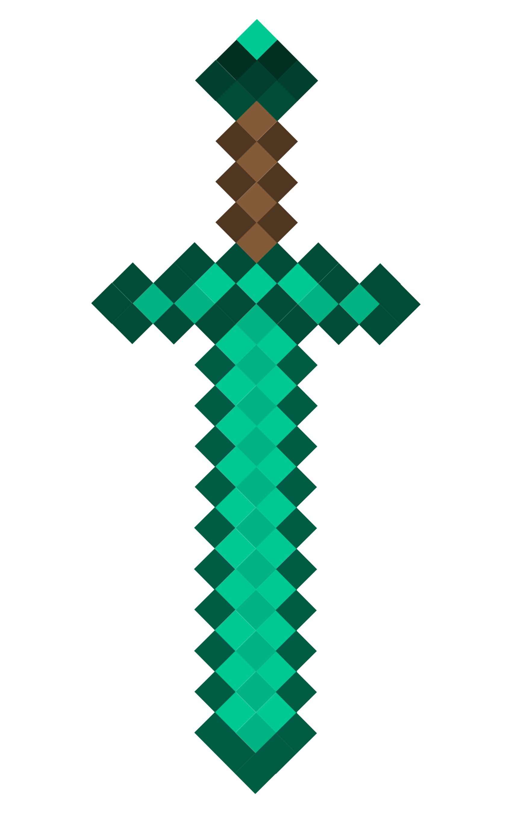 1700x2700 Minecraft Sword Coloring Pages