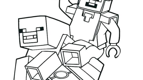 585x329 Minecraft Herobrine Coloring