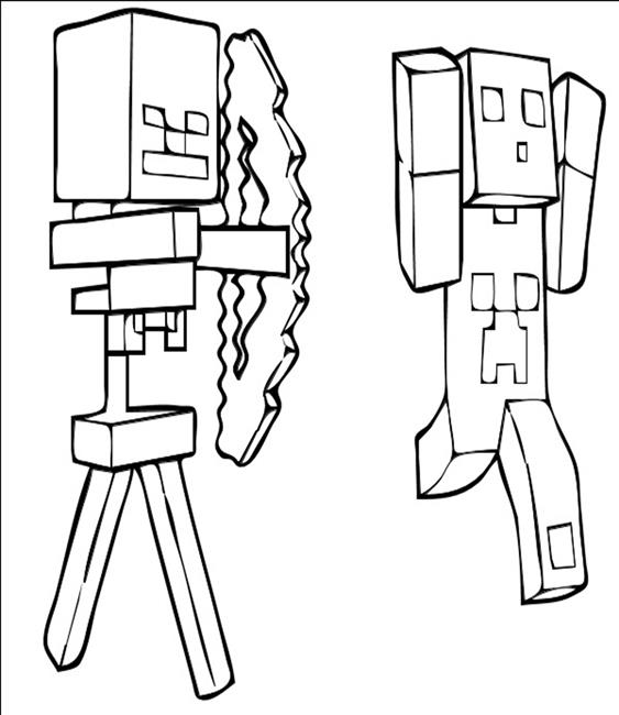 563x650 Minecraft Coloring Pages Print Them For Free! Pictures