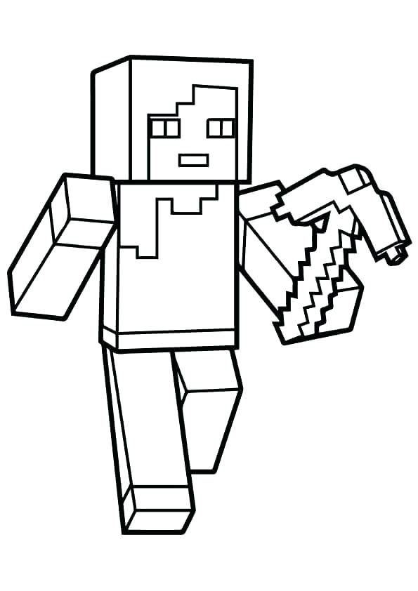 595x842 Coloring Games Best Line Drawings Images On Minecraft Online